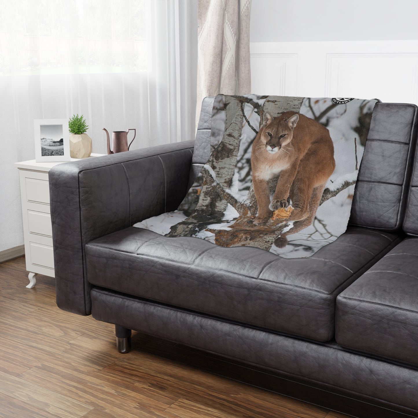 Cozy Wildlife Minky Blanket - The Still Blanket – Mountain Outlaws Bed-line Apex