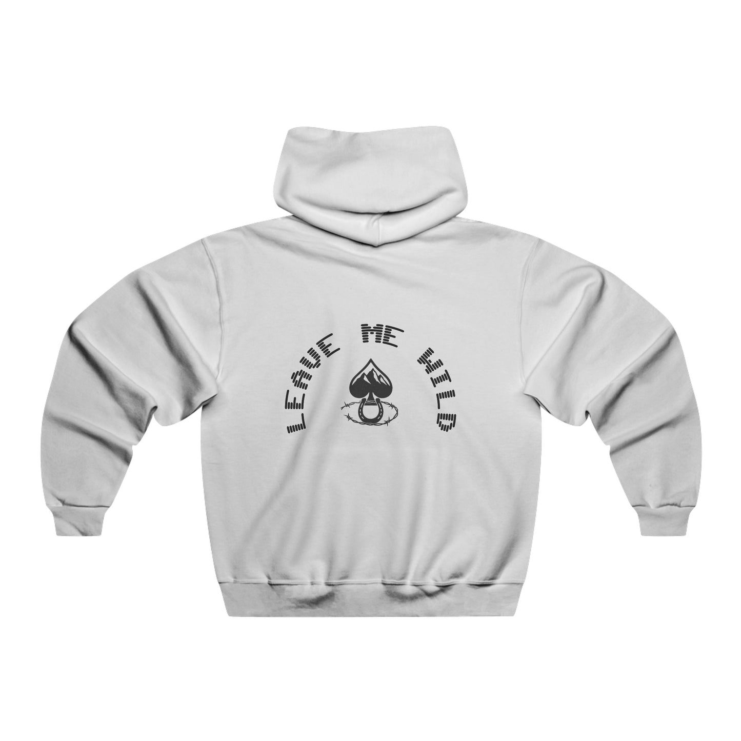 Men's Motivational Hooded Sweatshirt - Faith Fire No Fear, Leave Me Wild, Comfortable Layer, Gift for Him, Casual Look