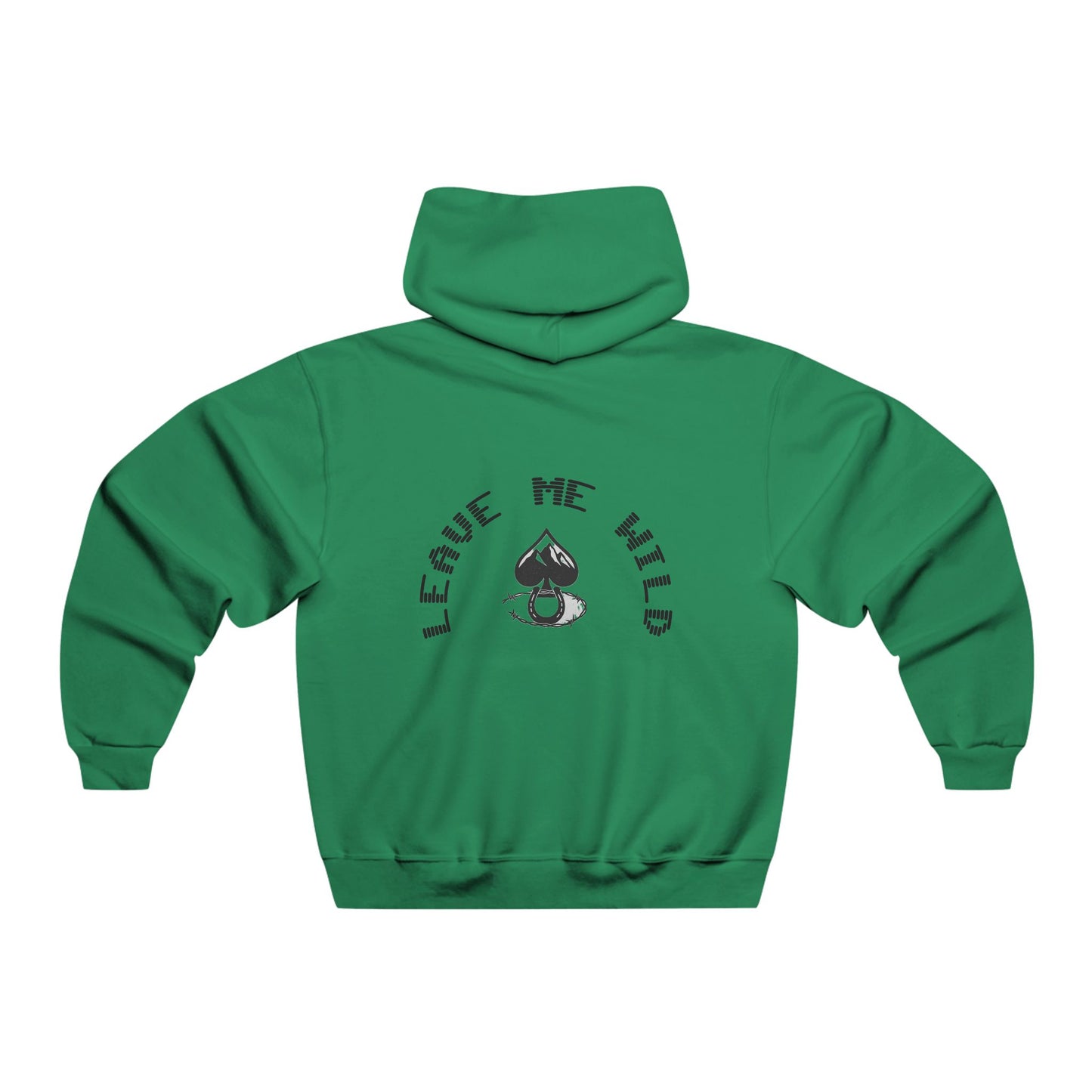 Men's Motivational Hooded Sweatshirt - Faith Fire No Fear, Leave Me Wild, Comfortable Layer, Gift for Him, Casual Look