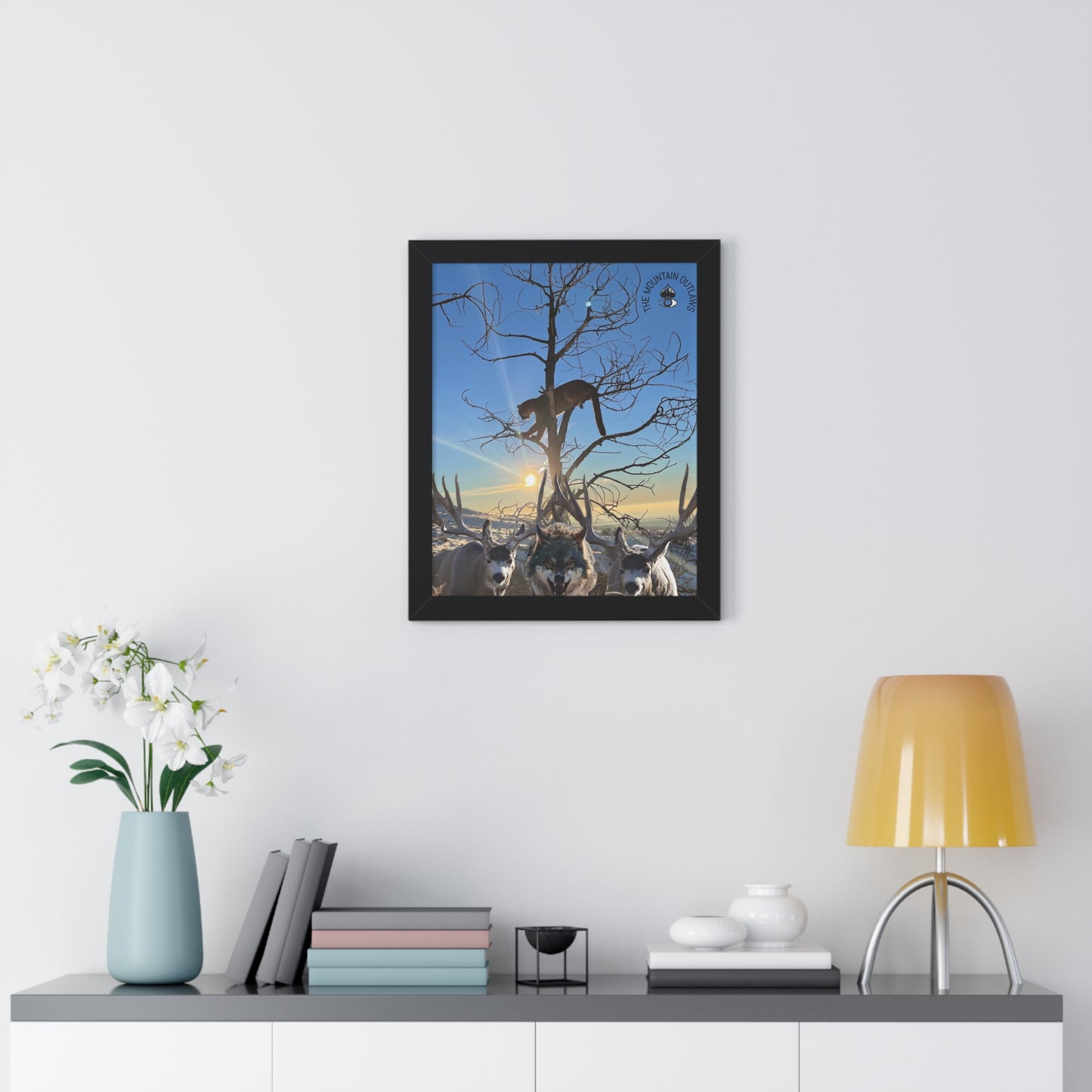 “Hold the Line” — Framed Mountain Outlaws Print