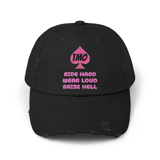 The Mountain Outlaws “Ride Hard, Wear Loud, Raise Hell” Cap – Pink Edition