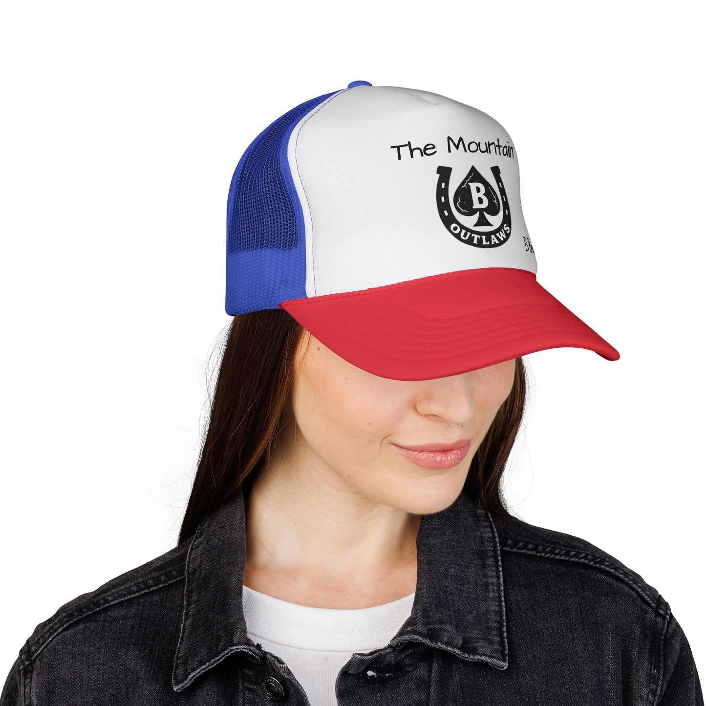 The Mountain Outlaws Trucker Hat – Red White Blue Edition