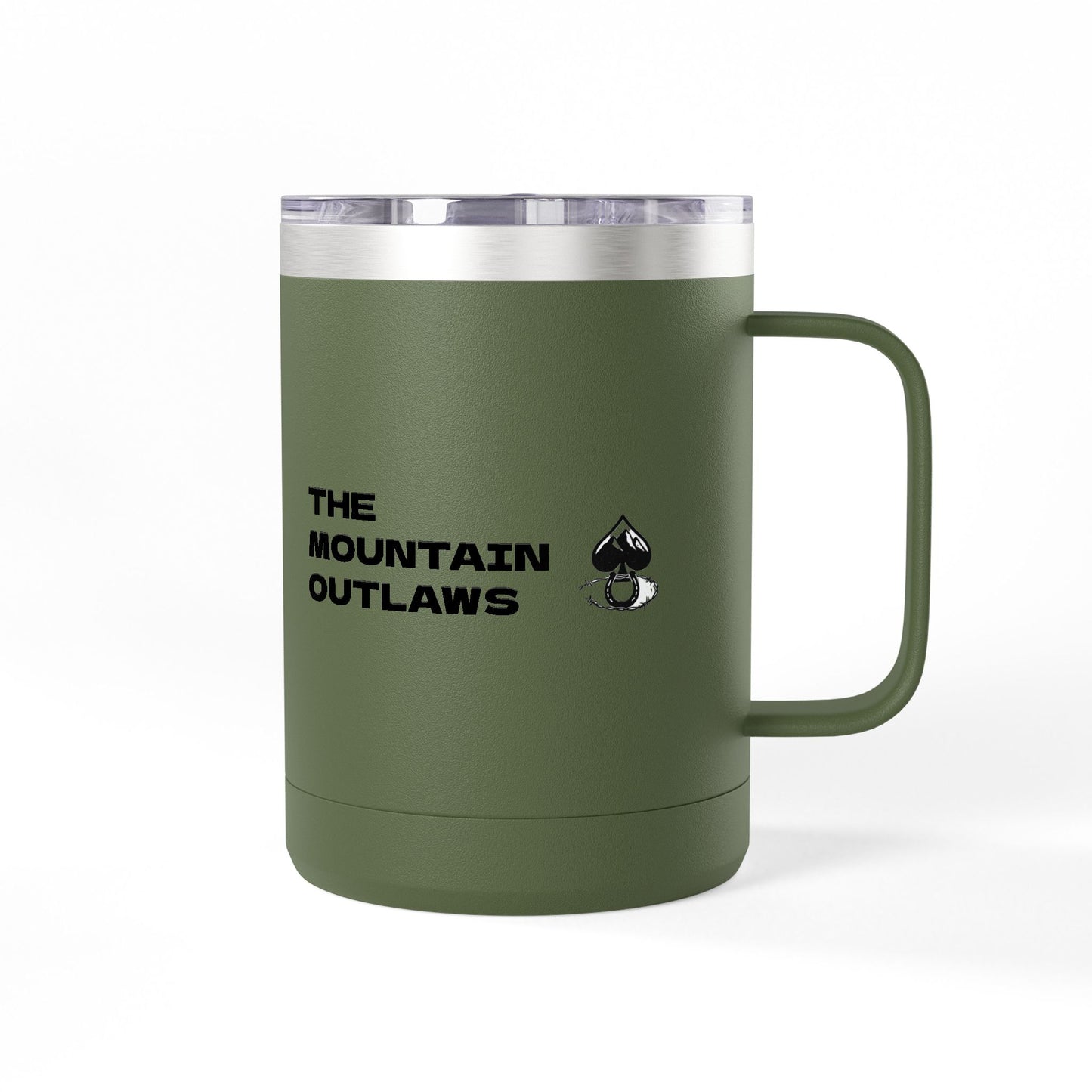 Mountain Outlaws Coffee Mug Tumbler, Perfect for Campers, Outdoorsy Gifts, Travel Mug, Adventure Lovers, Gift for Him/Her