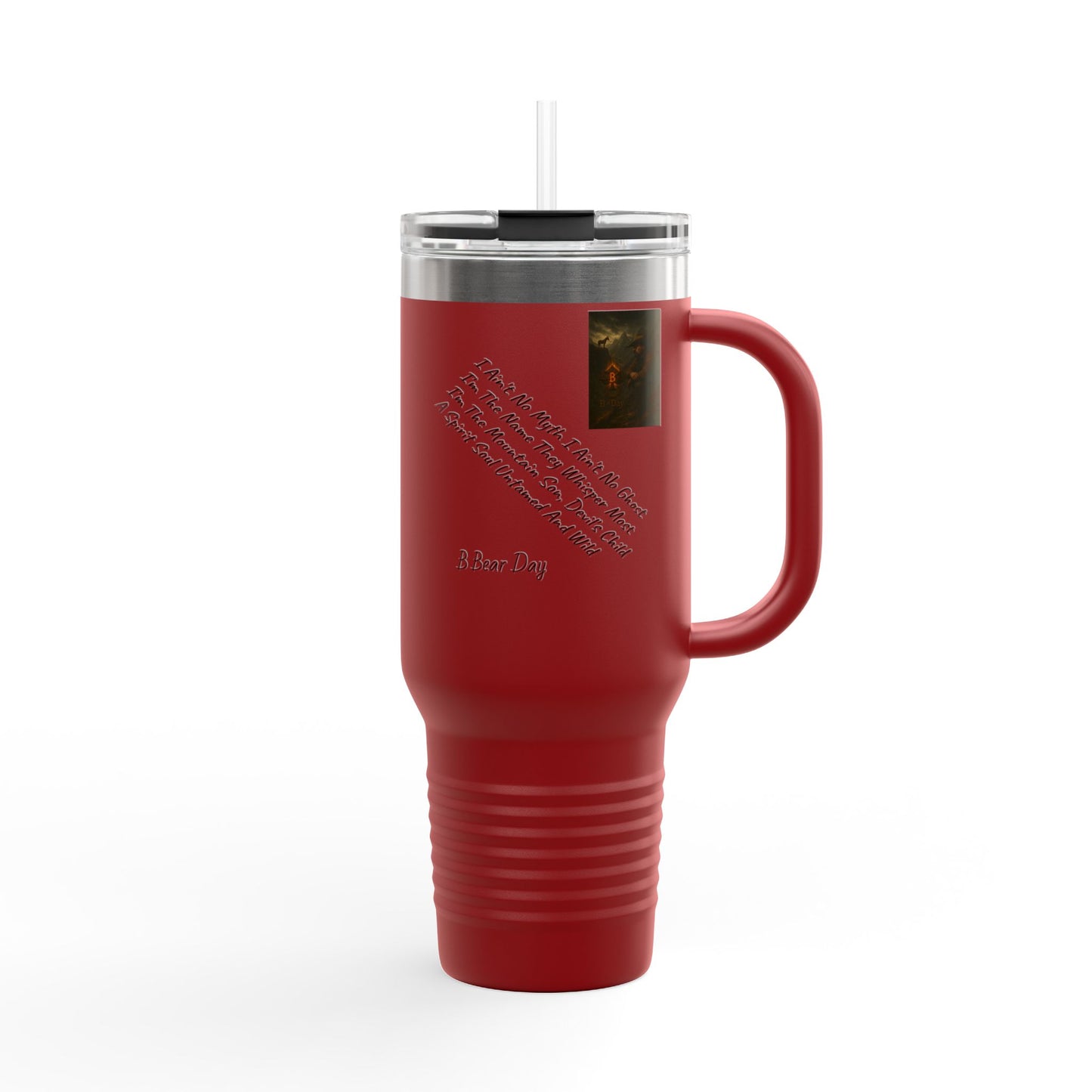 Truth, Blood & Hounds - 40oz, Motivational Quote Travel Cup,