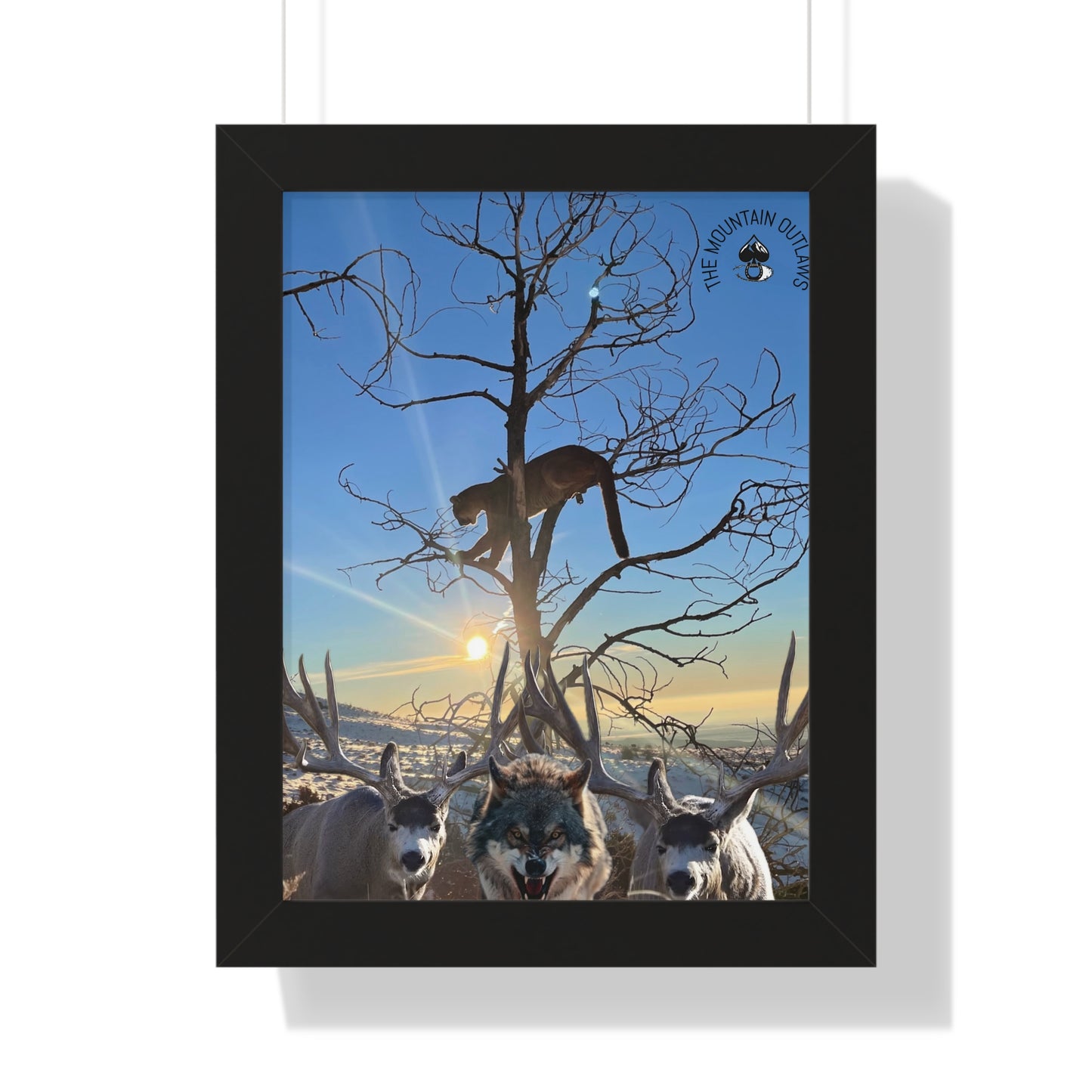 “Hold the Line” — Framed Mountain Outlaws Print