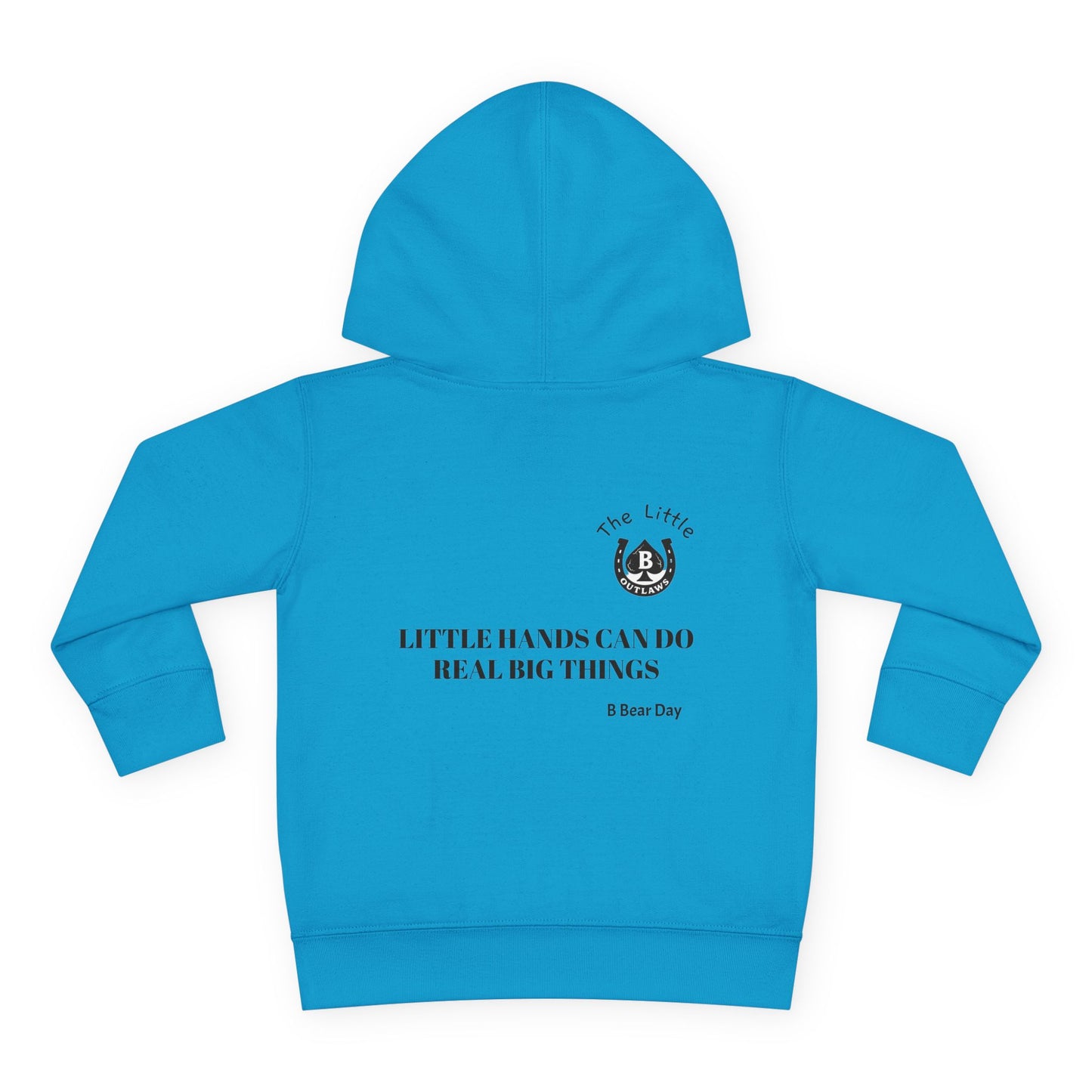 Little Hands Big Things Hoodie – Little Outlaws Blue Edition