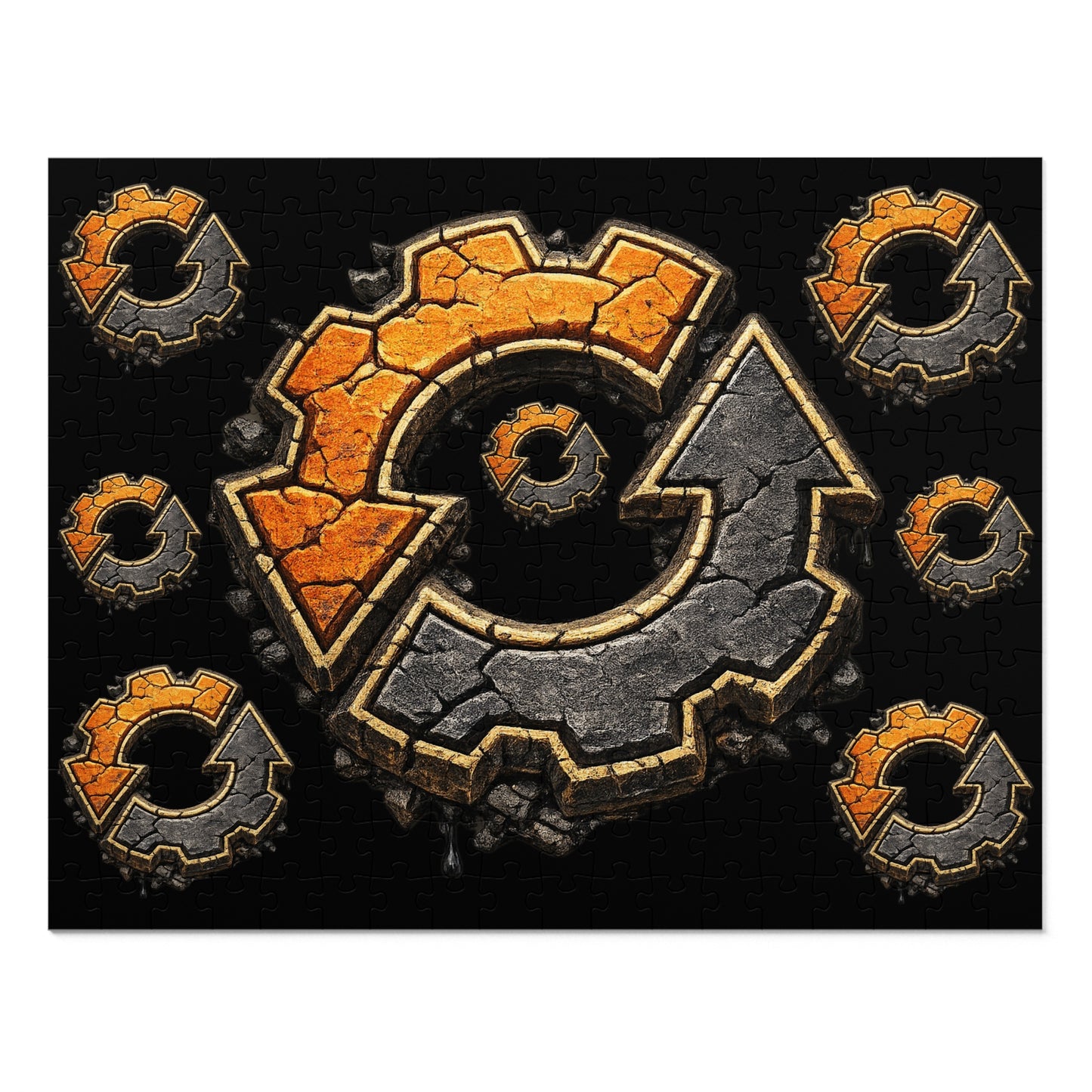 Jigsaw Puzzle with Tin