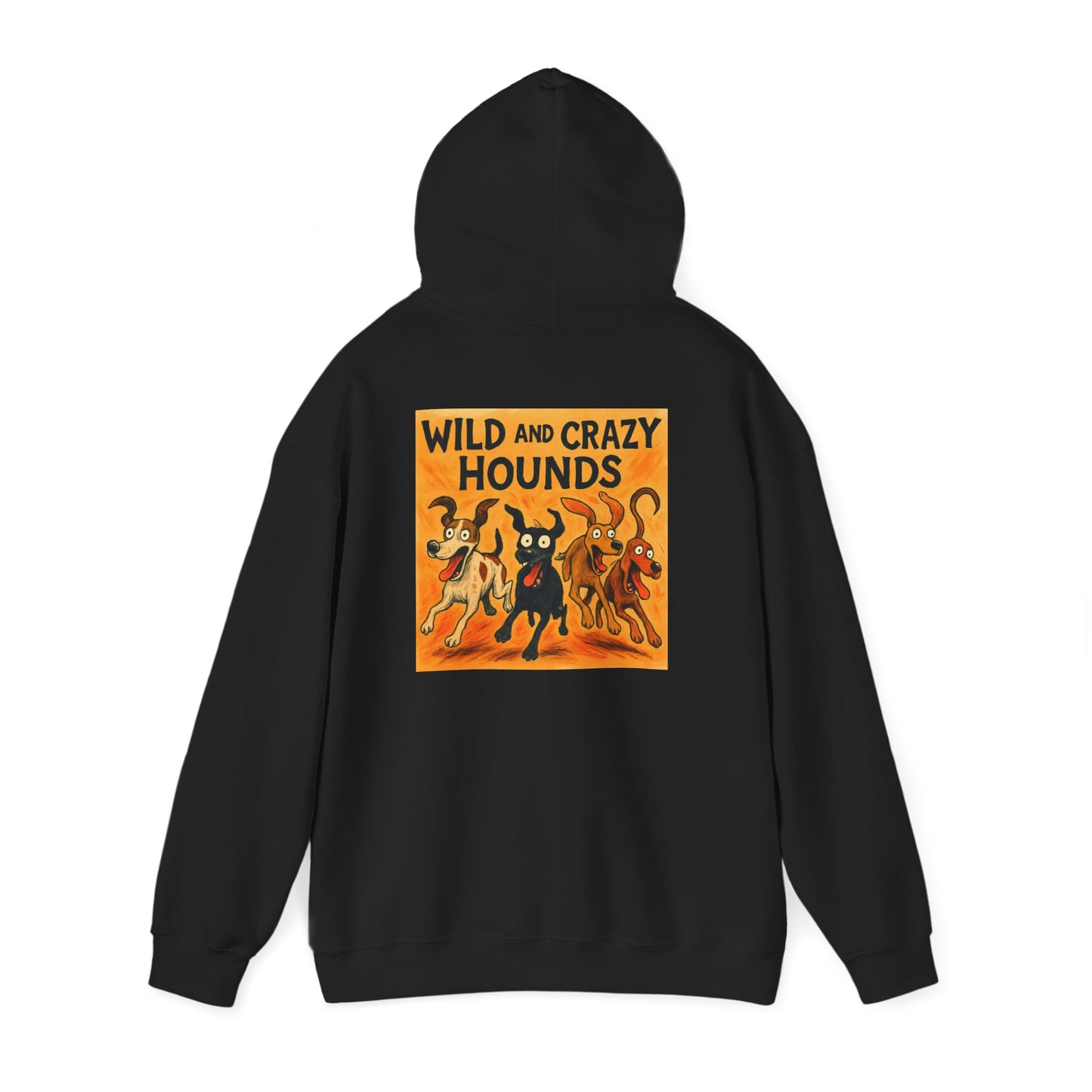 Wild & Crazy Hounds Hoodie - Unisex Sweatshirt for Dog Lovers, Funny Pet Gift, Cozy Casual Wear, Great for Gifts & Celebrations