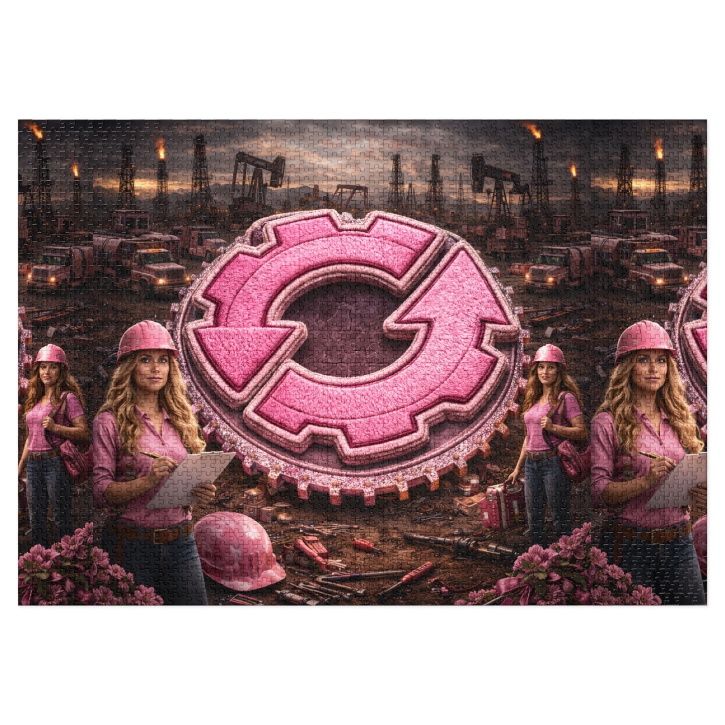 Jigsaw Puzzle with Tin