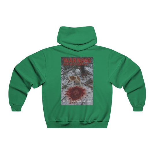 Mountain Outlaws Hoodie — "Warning: Hunting Area" Graphic Sweatshirt