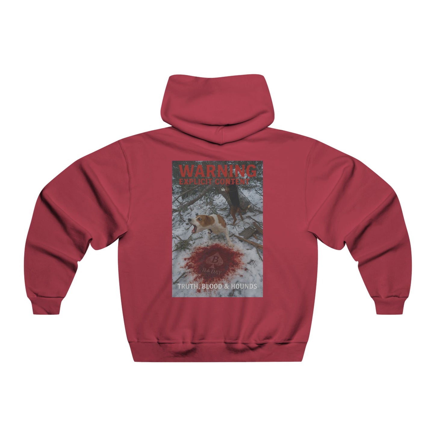 Mountain Outlaws Hoodie — "Warning: Hunting Area" Graphic Sweatshirt