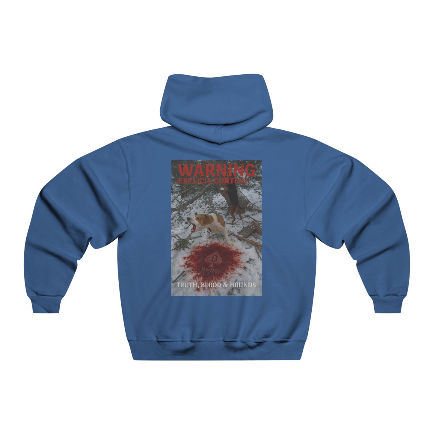 Mountain Outlaws Hoodie — "Warning: Hunting Area" Graphic Sweatshirt