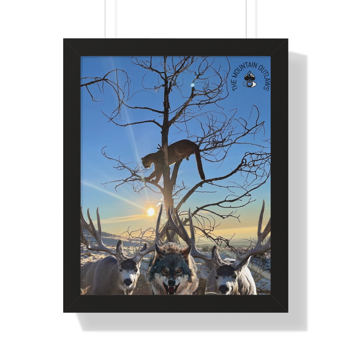 “Hold the Line” — Framed Mountain Outlaws Print