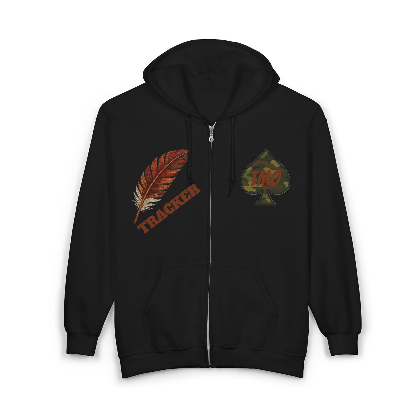 Cozy Unisex Full Zip Hoodie with 'Tracker' Design