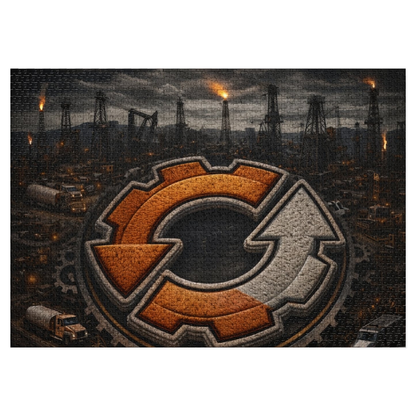 Jigsaw Puzzle with Tin