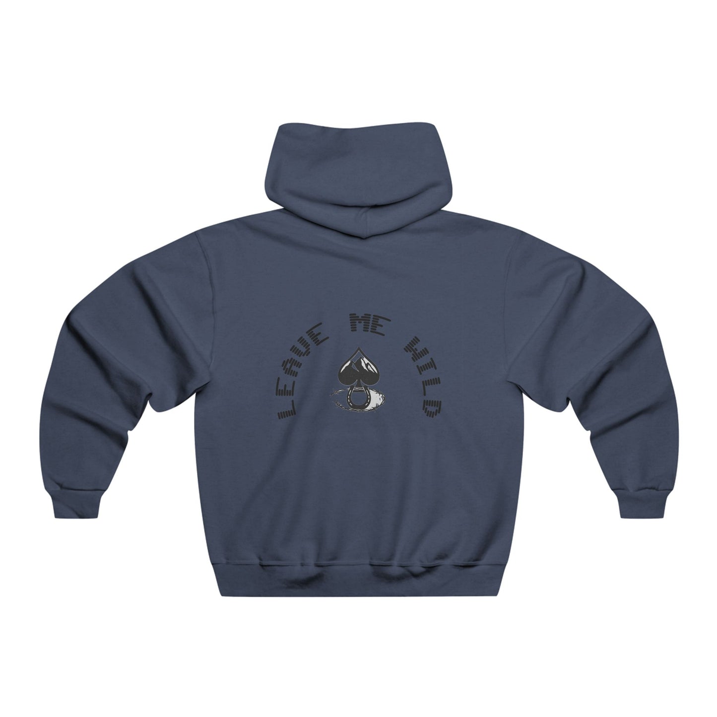 Men's Motivational Hooded Sweatshirt - Faith Fire No Fear, Leave Me Wild, Comfortable Layer, Gift for Him, Casual Look