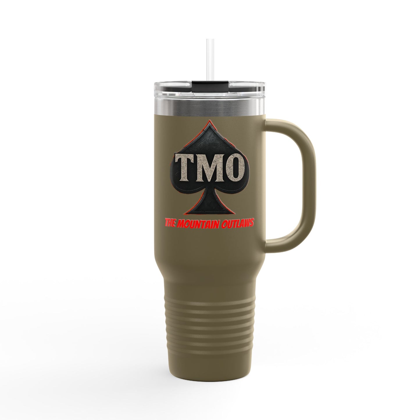TMO Spade Logo 40oz Insulated Travel Mug with Handle