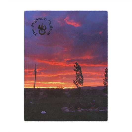 “Last Light” Western Sunset Blanket – Mountain Outlaws Gear