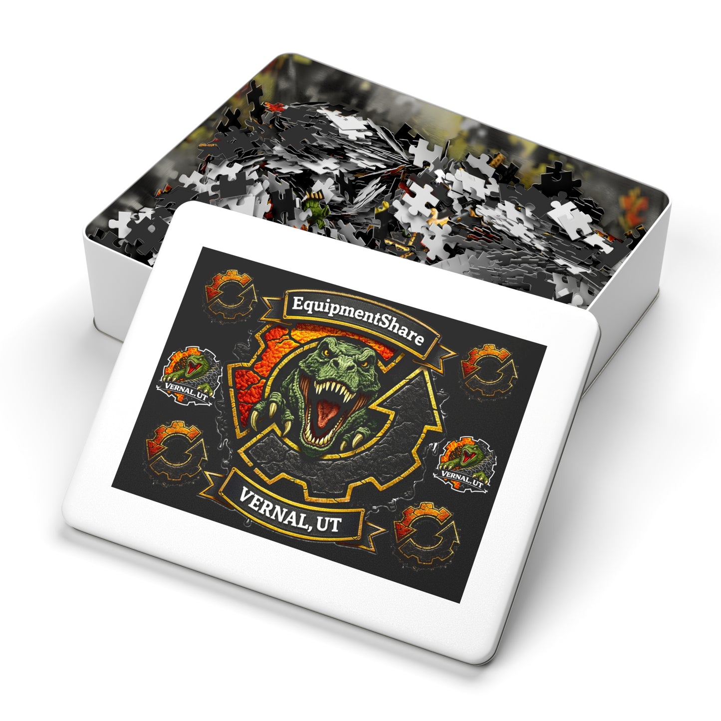 Jigsaw Puzzle with Tin