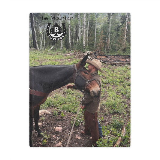 Rustic Outdoor Minky Blanket,The Bond Blanket – Mountain Outlaws Load & Loyalty Edition