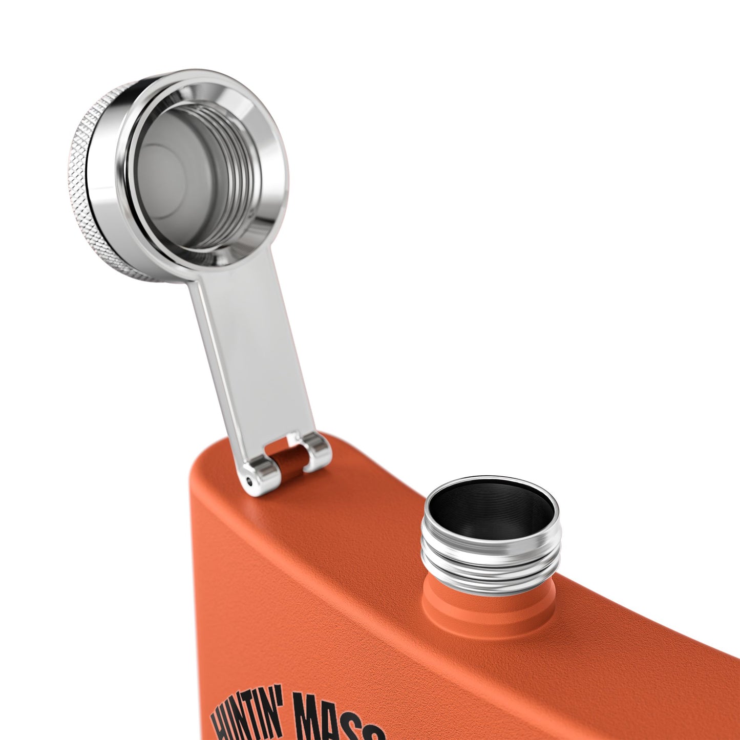 Hunter Orange Flask – Huntin’ Mass & Spankin’ Ass