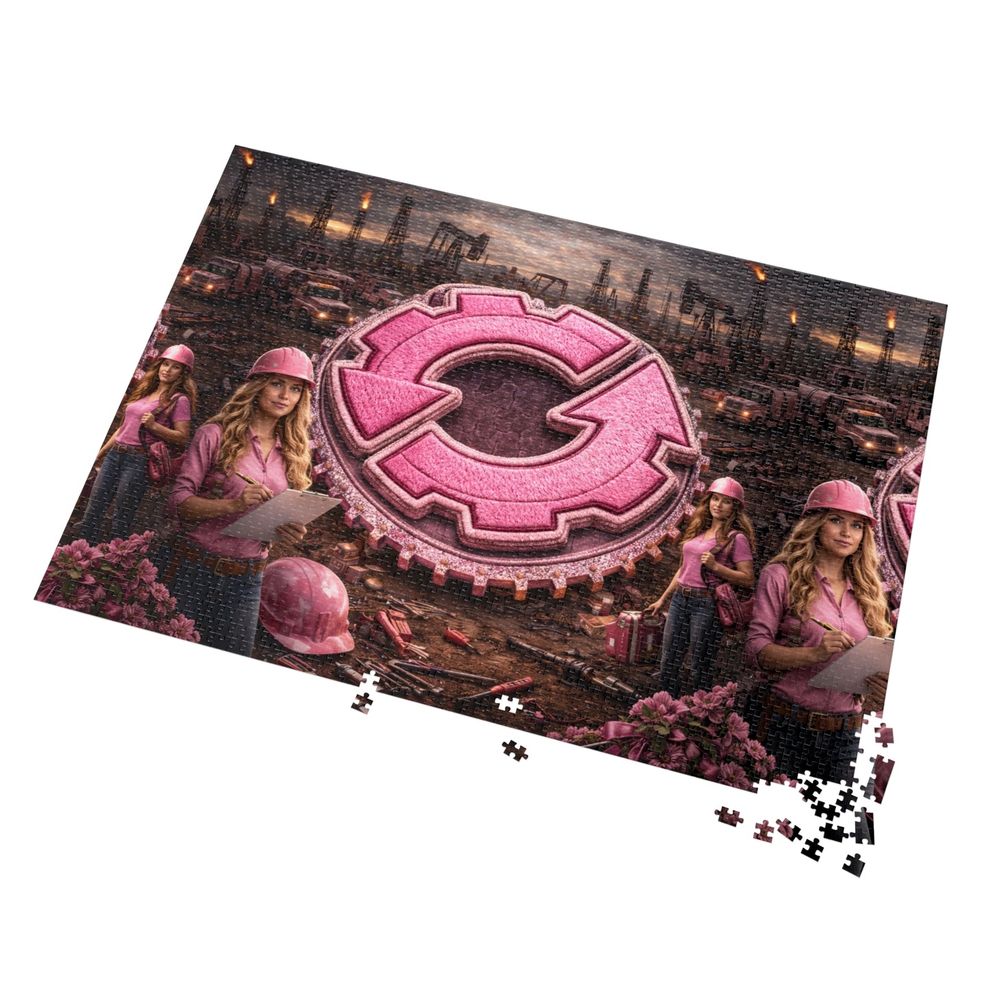 Jigsaw Puzzle with Tin