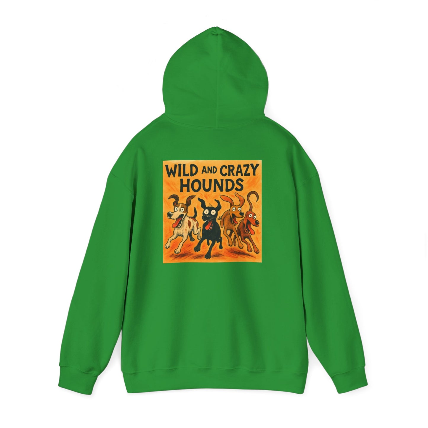 Wild & Crazy Hounds Hoodie - Unisex Sweatshirt for Dog Lovers, Funny Pet Gift, Cozy Casual Wear, Great for Gifts & Celebrations