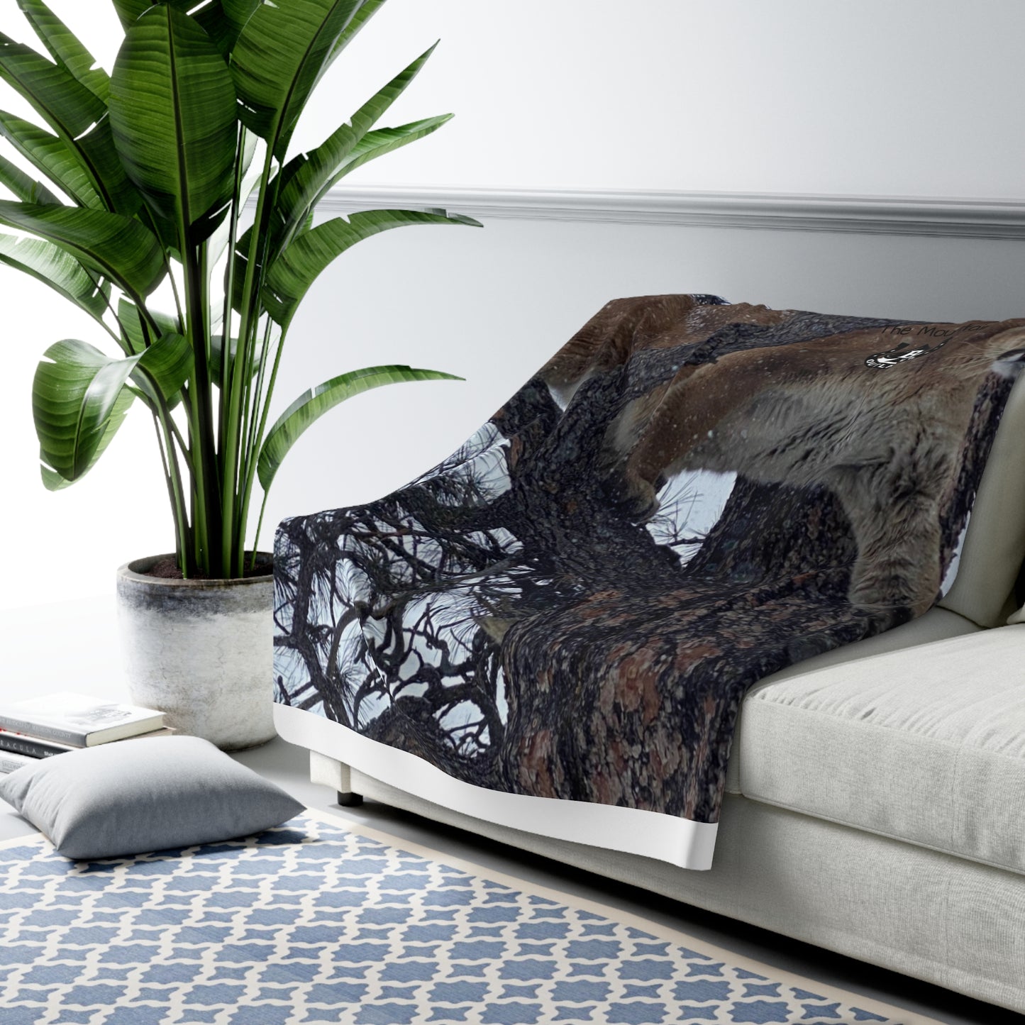 Cozy Sherpa Fleece Blanket - The Ghost Blanket – Mountain Outlaws Timber Watch