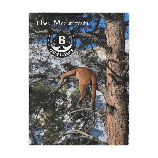 The Climb Blanket – Mountain Outlaws Tree Blood Edition