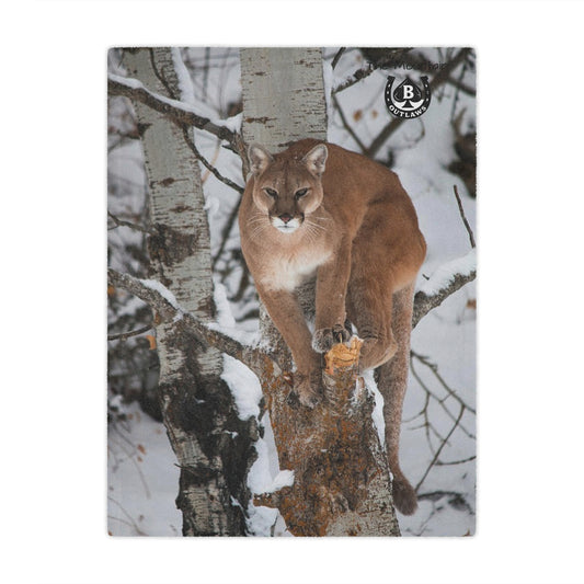Cozy Wildlife Minky Blanket - The Still Blanket – Mountain Outlaws Bed-line Apex