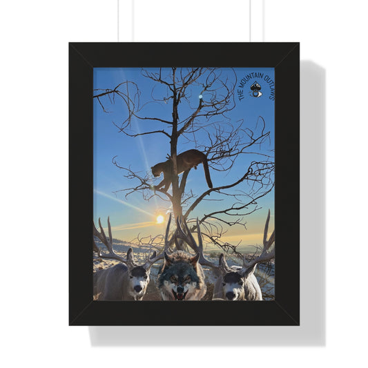 “Hold the Line” — Framed Mountain Outlaws Print