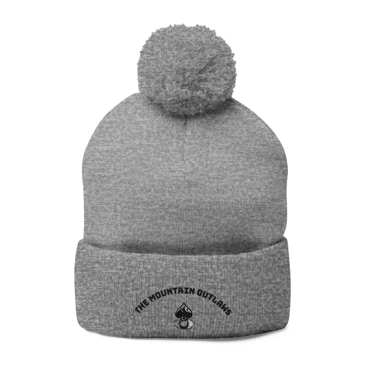 Cozy Pom-Pom Knit Cap, Winter Beanie, Embroidered Hat, Cute Knit Cap, Trendy Winter Accessory, Perfect Gift for Him/Her
