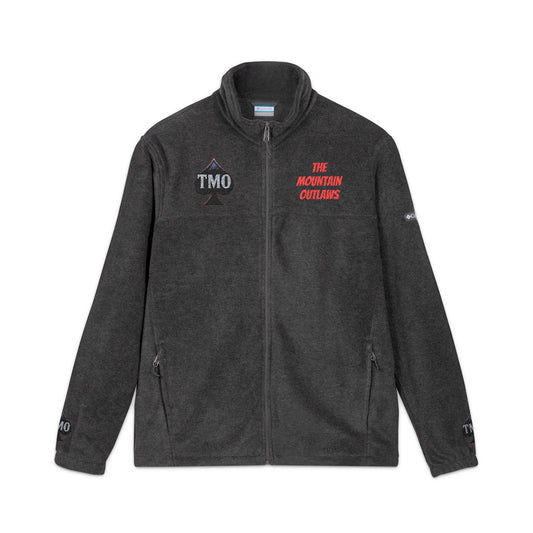 Embroidered TMO Columbia Fleece Jacket — Charcoal Outdoor Zip-Up