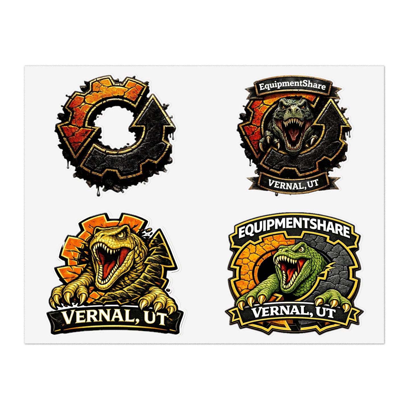 Sticker Sheet | 5-Pack Holographic Outdoor Decals