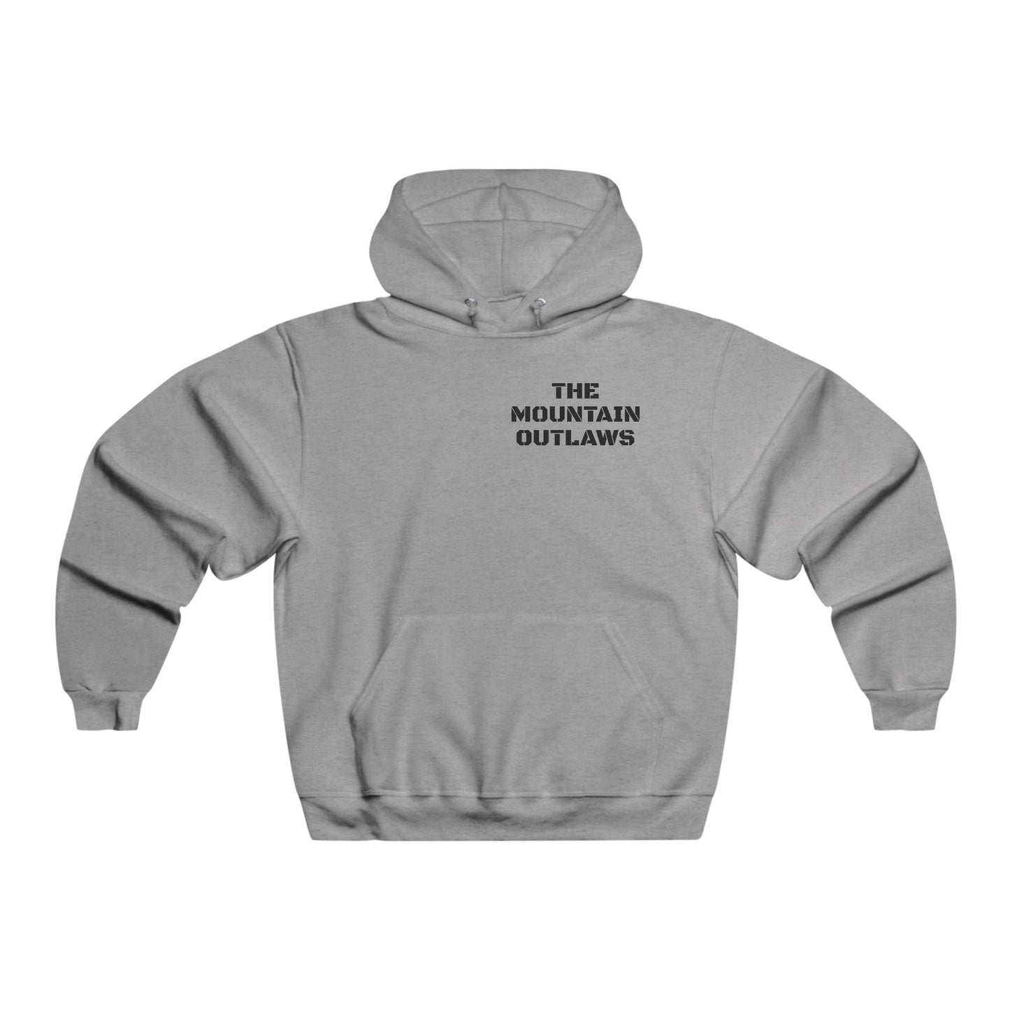 Mountain Outlaws Hoodie — "Warning: Hunting Area" Graphic Sweatshirt